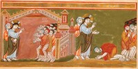 Heilung der Ausstzigen CodexAureus Cleansing of the ten lepers
