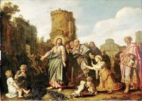 Christus en de vrouw uit Kana�n Rijksmuseum SK-A-1533