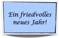 Neujahr Ein friedvolles neues Jahr