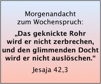 Jes 42,3 Das geknickte Rohr